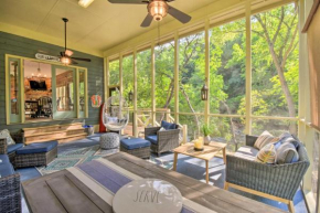 Riverfront Ellijay Home with Game Room and Grill!